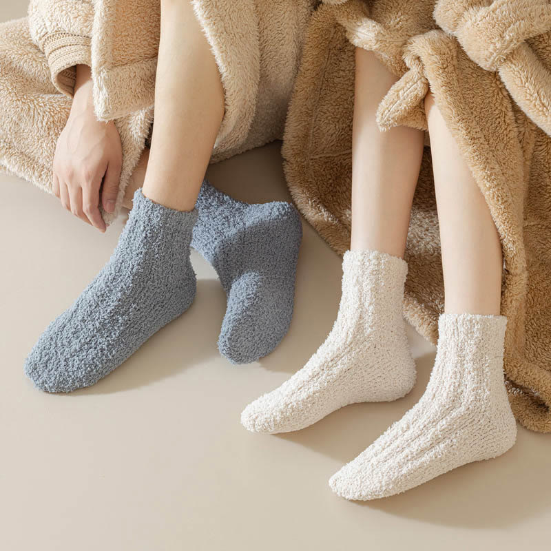 Coral fleece Winter Sleep Socks(7 Pairs) - image 6
