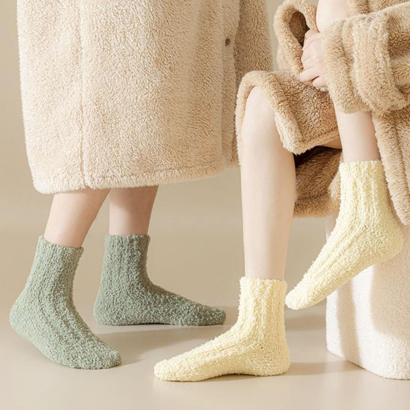 Coral fleece Winter Sleep Socks(7 Pairs) - image 7