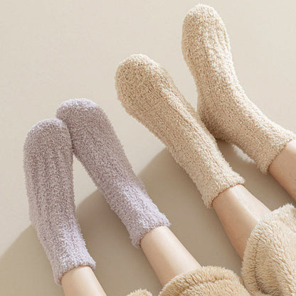 Coral fleece Winter Sleep Socks(7 Pairs) - image 8