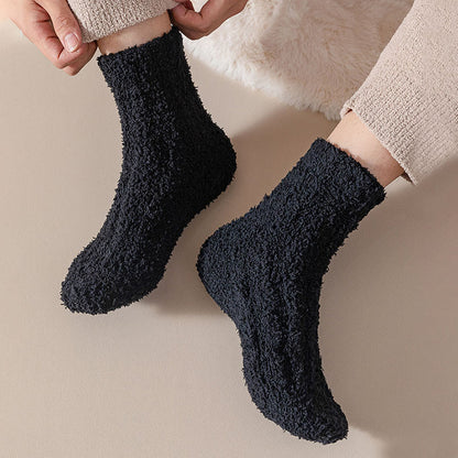 Coral fleece Winter Sleep Socks(7 Pairs) - image 10