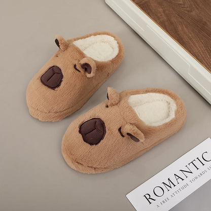 Plus Size Capybara Slippers - Brown - EU44-45(US10-11) - image 5