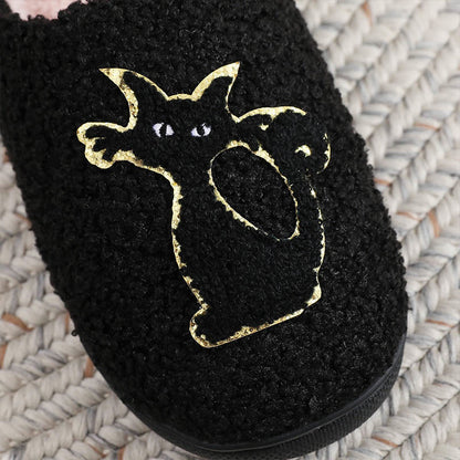 Plus Size Spider Black Cat Slippers - image 2