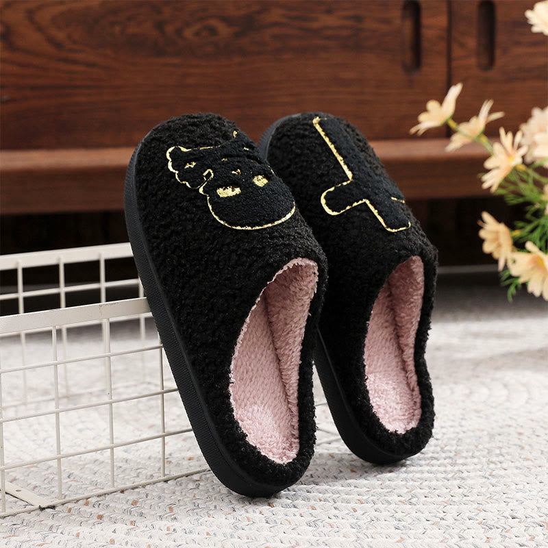 Plus Size Skull Crossbones Slippers - image 6