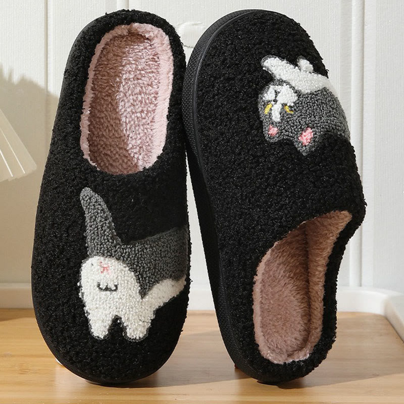 Plus Size Cow Cat Slippers - image 6