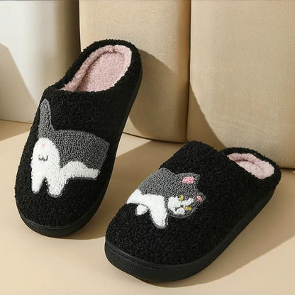 Plus Size Cow Cat Slippers - image 9
