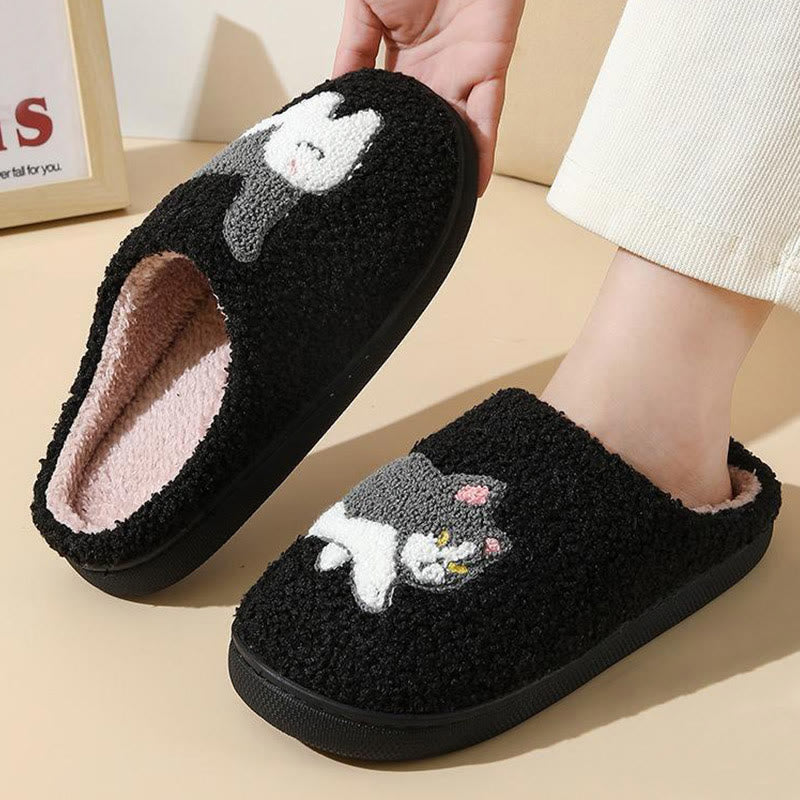 Plus Size Cow Cat Slippers - image 4
