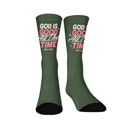 Thank You Jesus Quarter Socks - Dark Green(1 Pair) - EU37-44(US4-10) - image 8
