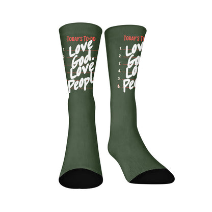 Thank You Jesus Quarter Socks - Green(1 Pair) - EU37-44(US4-10) - image 9