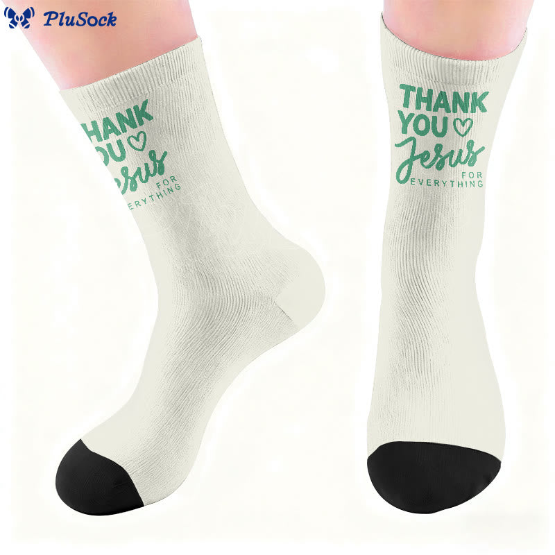 Thank You Jesus Quarter Socks - image 6