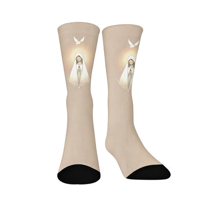 Jesus Quarter Socks - Khaki(1Pair) - EU37-44(US4-10) - image 10