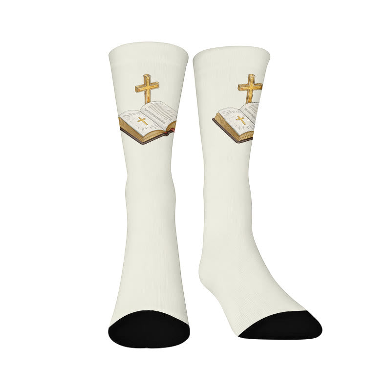 Cross Pigeon Quarter Socks - White(1 Pair) - EU37-44(US4-10) - image 9