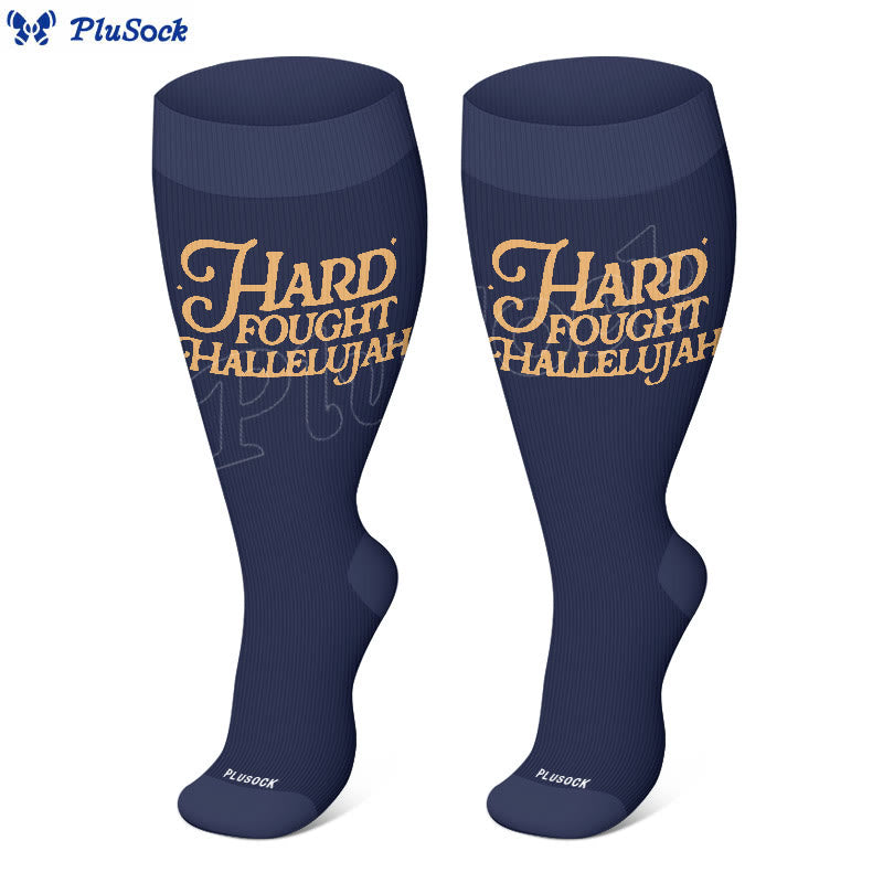 Plus Size Bible Verse Compression Socks(3 Pairs) - image 3