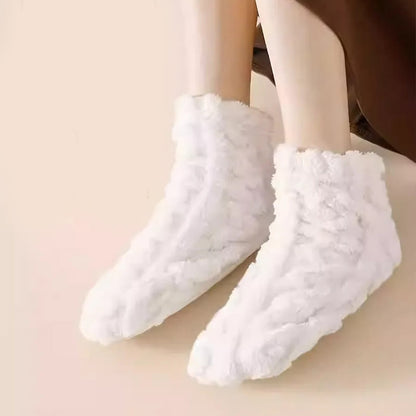 Keep Warm Coral Fleece Sleep Socks(3 Pairs) - image 5
