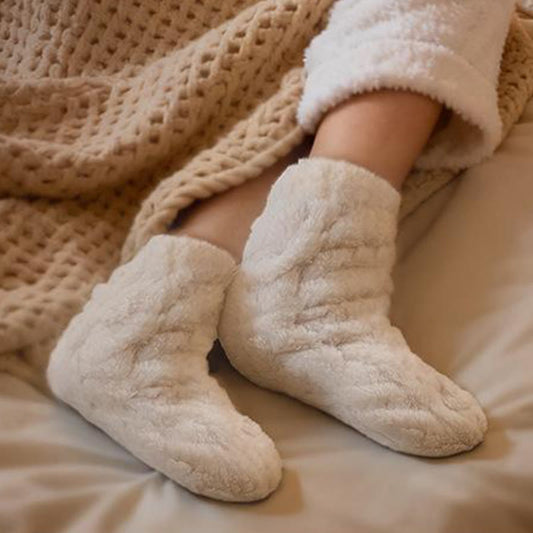 Keep Warm Coral Fleece Sleep Socks(3 Pairs) - image 0