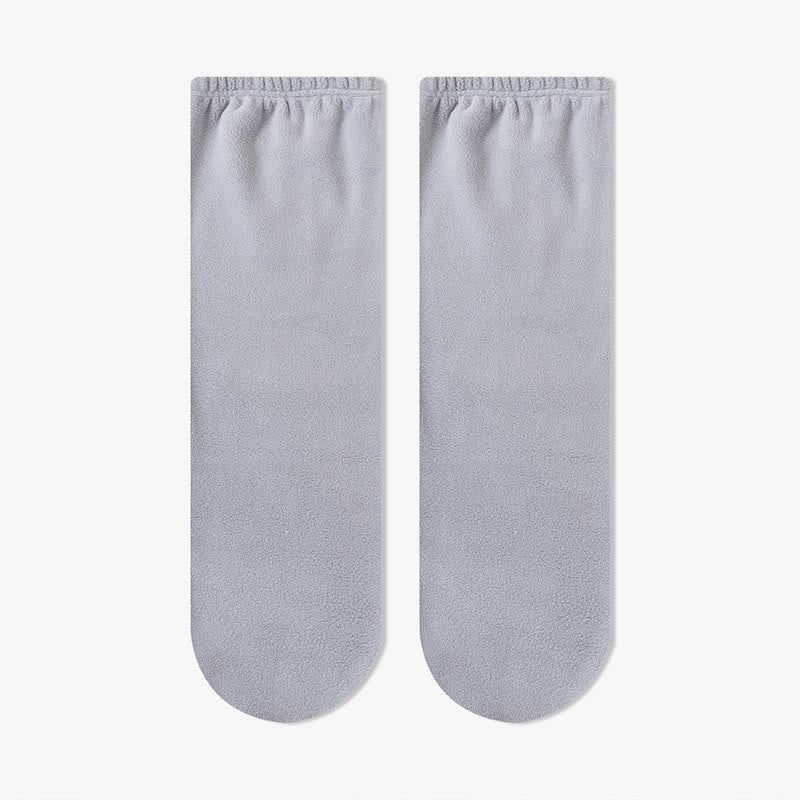 Plush Loop Knee High Sleep Socks - Grey - EU36-40(US3-7) - image 3