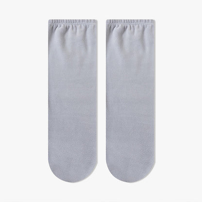 Plush Loop Knee High Sleep Socks - Grey - EU36-40(US3-7) - image 3