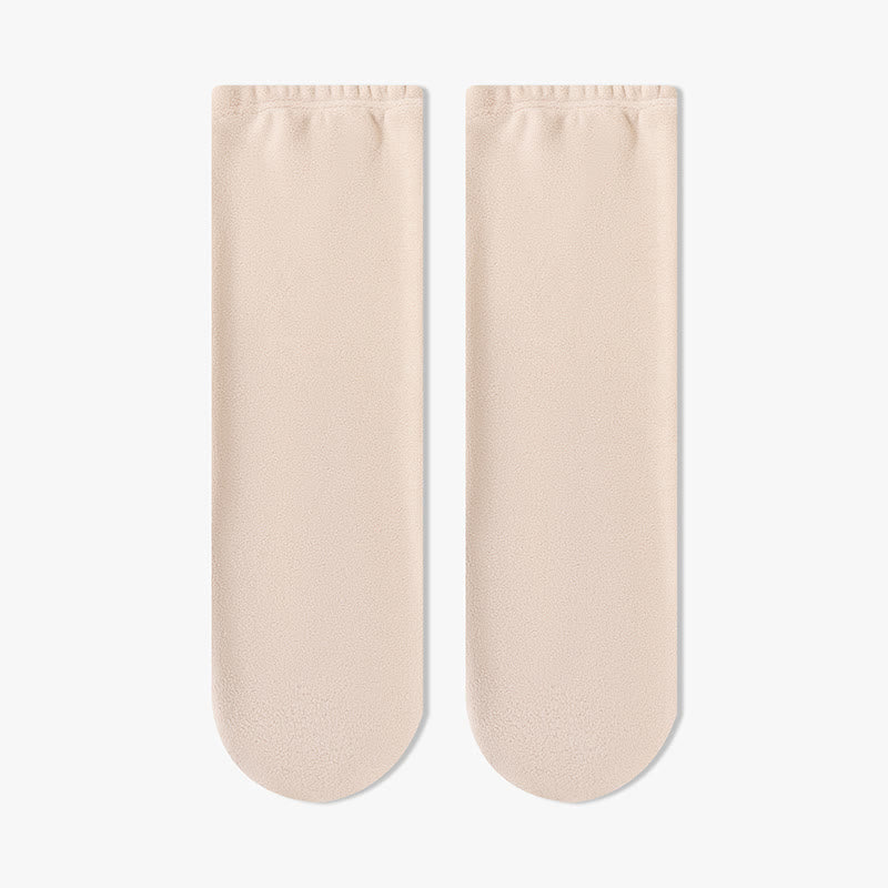 Plush Loop Knee High Sleep Socks - Nude - EU36-40(US3-7) - image 8