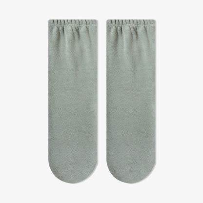 Plush Loop Knee High Sleep Socks - Green - EU36-40(US3-7) - image 6