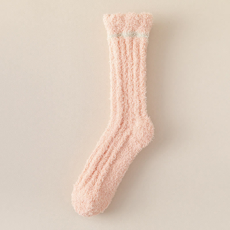 Soft Gentle Feel Sleep Socks(4 Pairs) - Pink - EU36-40(US3-7) - image 17