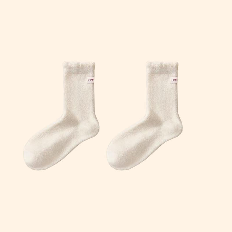 Flexible Soft Sleep Socks(3 Pairs) - White - EU36-43(US3-9) - image 9