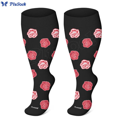 Plus Size Bold Love Graphic Compression Socks(3 Pairs) - image 4