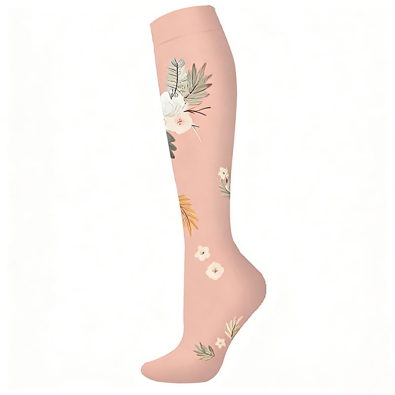 Garden Dreams Compression Socks(6 Pairs) - Pink - S/M - image 2