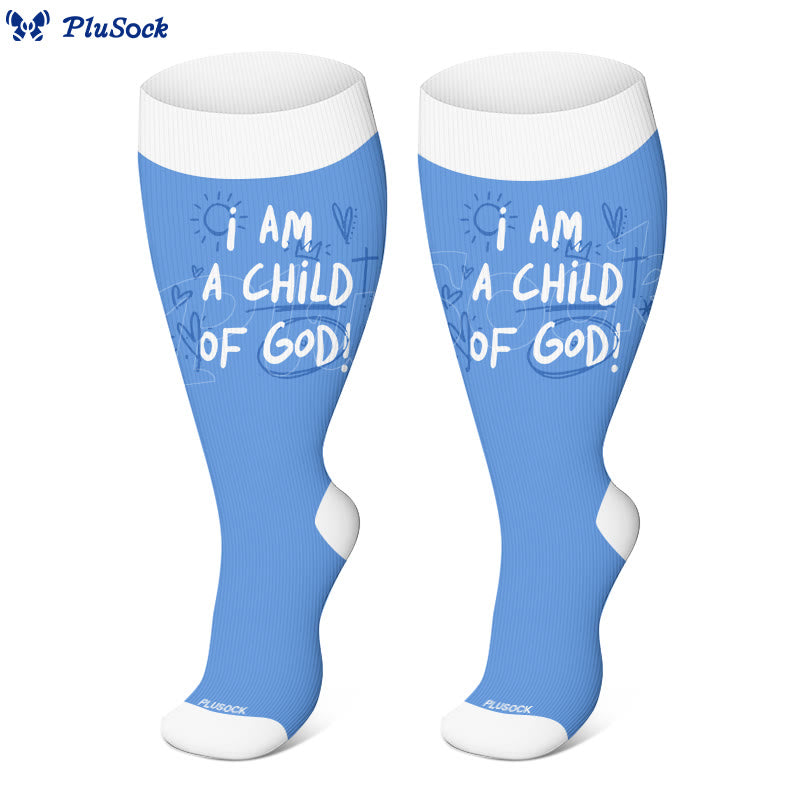 Plus Size God Is Love Compression Socks(3 Pairs) - image 3