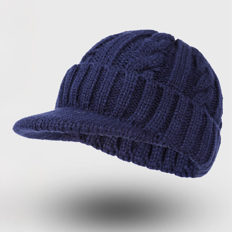 Pull Down Ear Beanie - Navy Blue - One Size - image 2