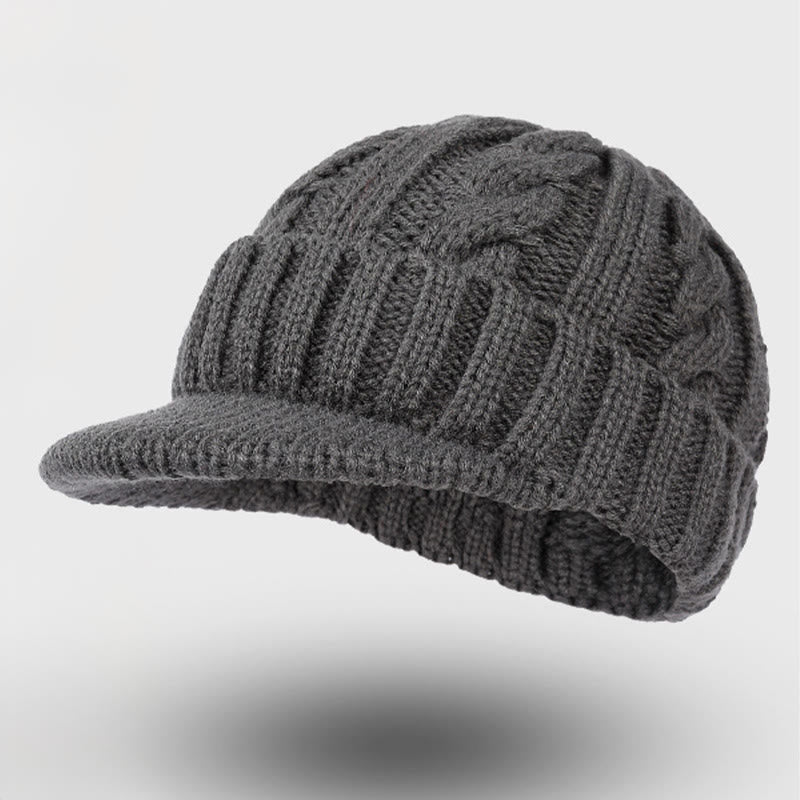 Pull Down Ear Beanie - Dark Grey - One Size - image 4
