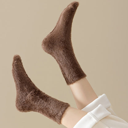 Solid Colors Versatile Style Sleep Socks(3 Pairs) - image 6