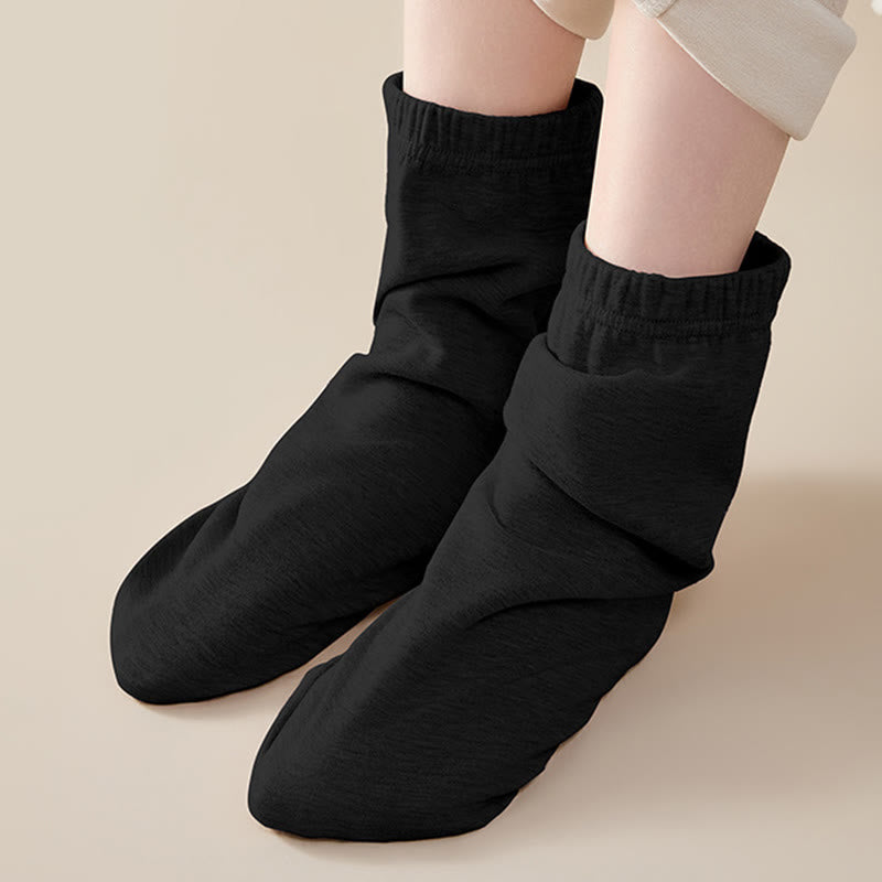 Skin Friendly Reinforced Design Sleep Socks - Black - EU36-44(US3-10) - image 5
