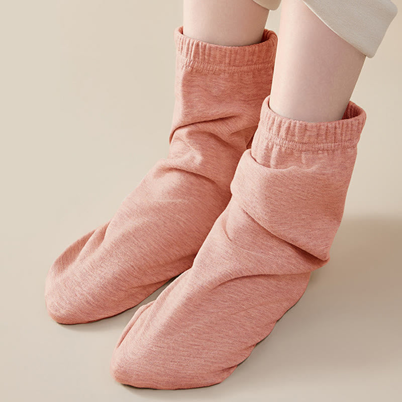 Skin Friendly Reinforced Design Sleep Socks - Pink - EU36-44(US3-10) - image 2