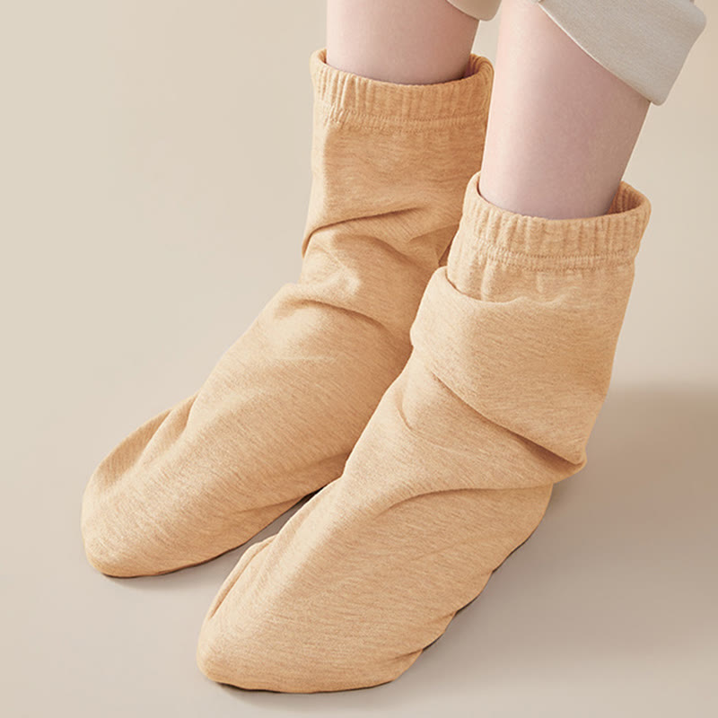 Skin Friendly Reinforced Design Sleep Socks - Nude - EU36-44(US3-10) - image 10