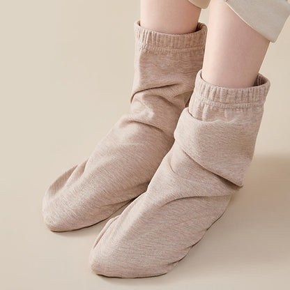 Skin Friendly Reinforced Design Sleep Socks - Khaki - EU36-44(US3-10) - image 3