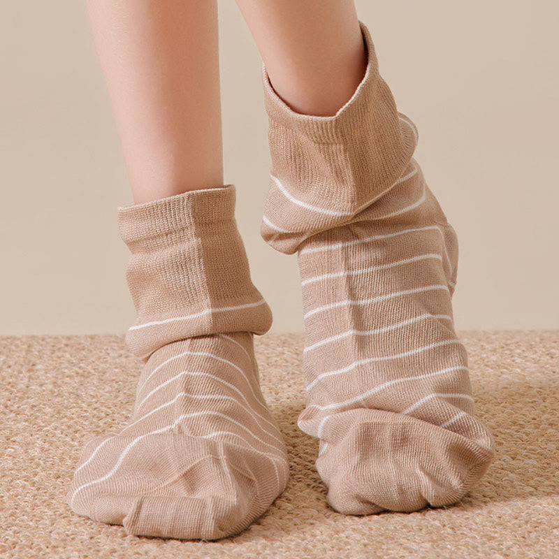 Cotton Stripe Sleep Socks(5 Pairs) - image 8