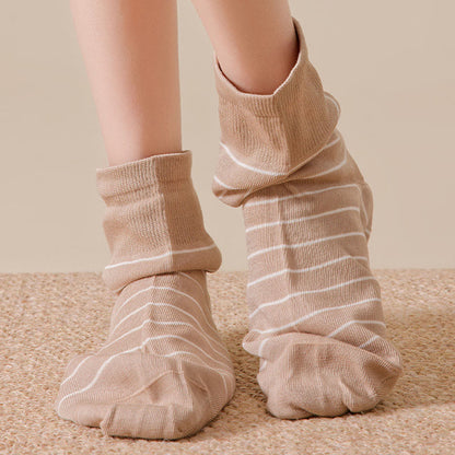Cotton Stripe Sleep Socks(5 Pairs) - image 8