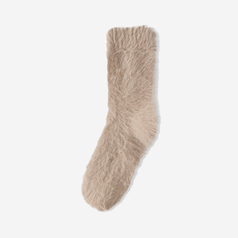 Thick Fluffy Sleep Socks(3 Pairs) - Apricot - EU36-39(US3-6) - image 8