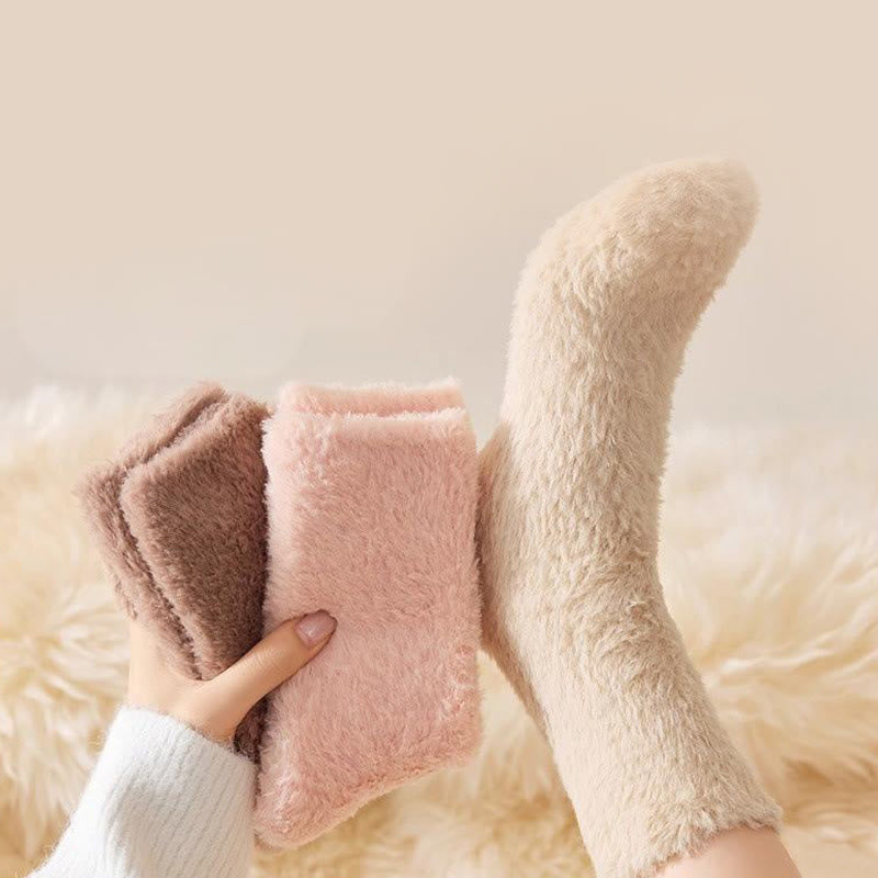 Thick Fluffy Sleep Socks(3 Pairs) - image 2