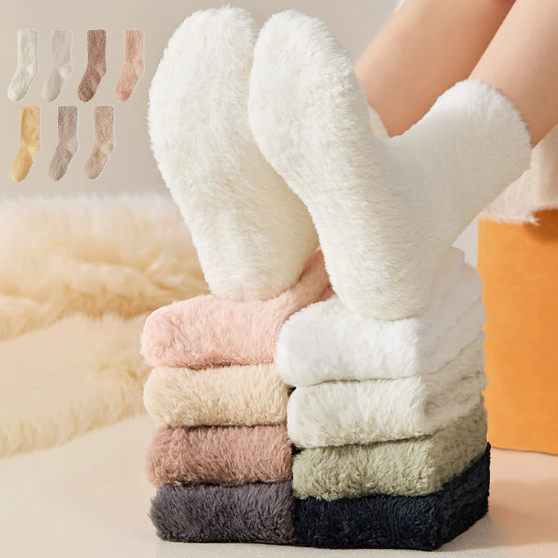 Thick Fluffy Sleep Socks(3 Pairs) - image 0