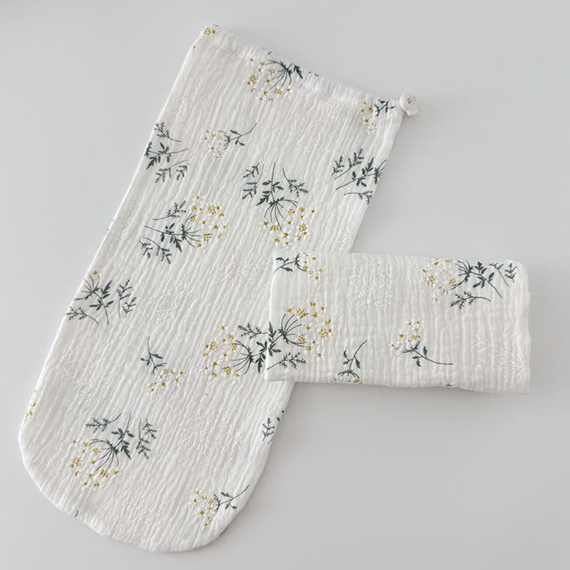 Adjustable Skin Friendly Cotton Sleep Socks - Flower - L - image 3
