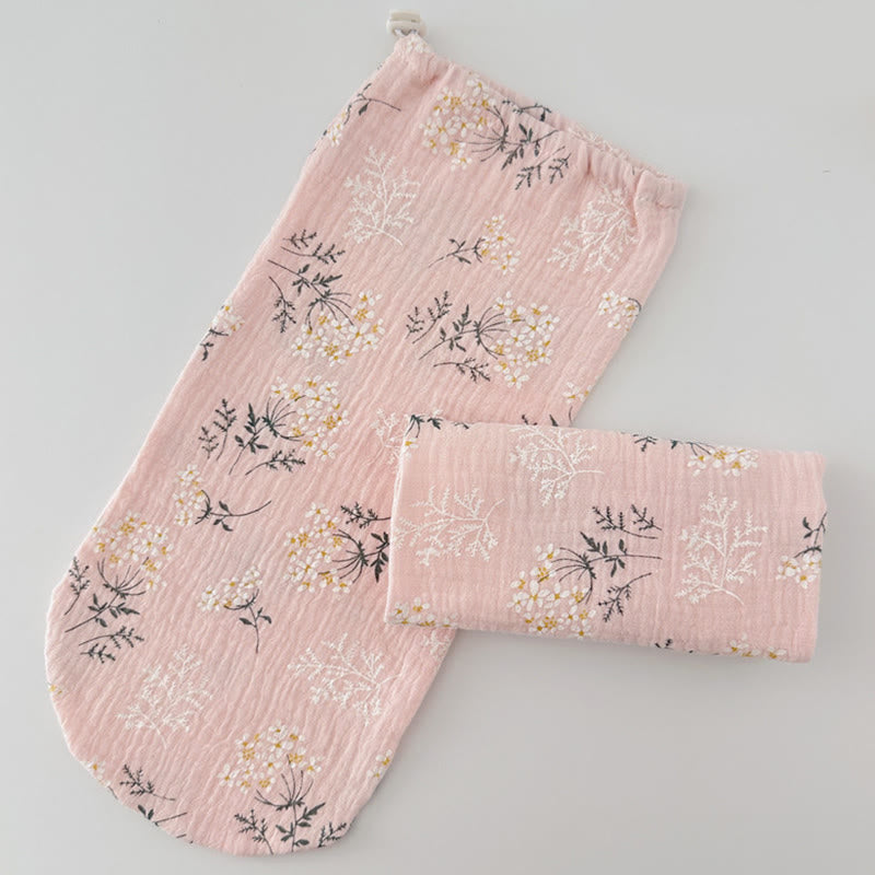 Adjustable Skin Friendly Cotton Sleep Socks - Light Pink - L - image 6