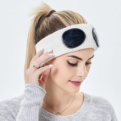 Solid Color Headband With Goggles - image 5