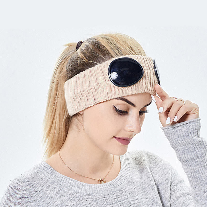 Solid Color Headband With Goggles - image 6