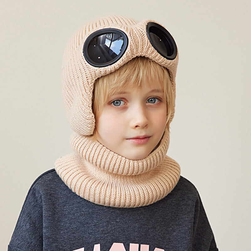 Unisex Scarf Beanie With Goggles - image 11