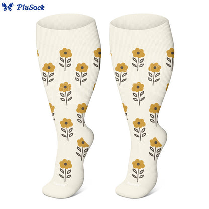 Plus Size Floral Trio Compression Socks - image 9