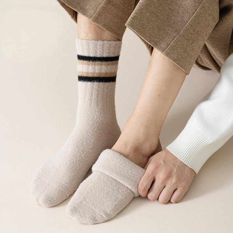 Two Tone Parallel Bars Quarter Socks(3 Pairs) - image 4