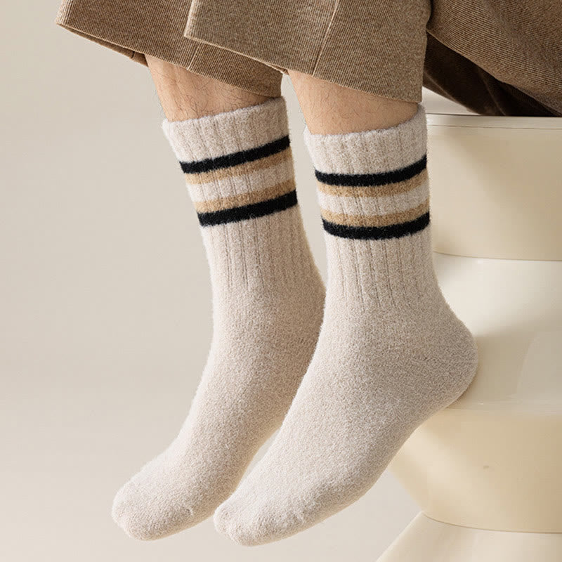 Two Tone Parallel Bars Quarter Socks(3 Pairs) - image 16