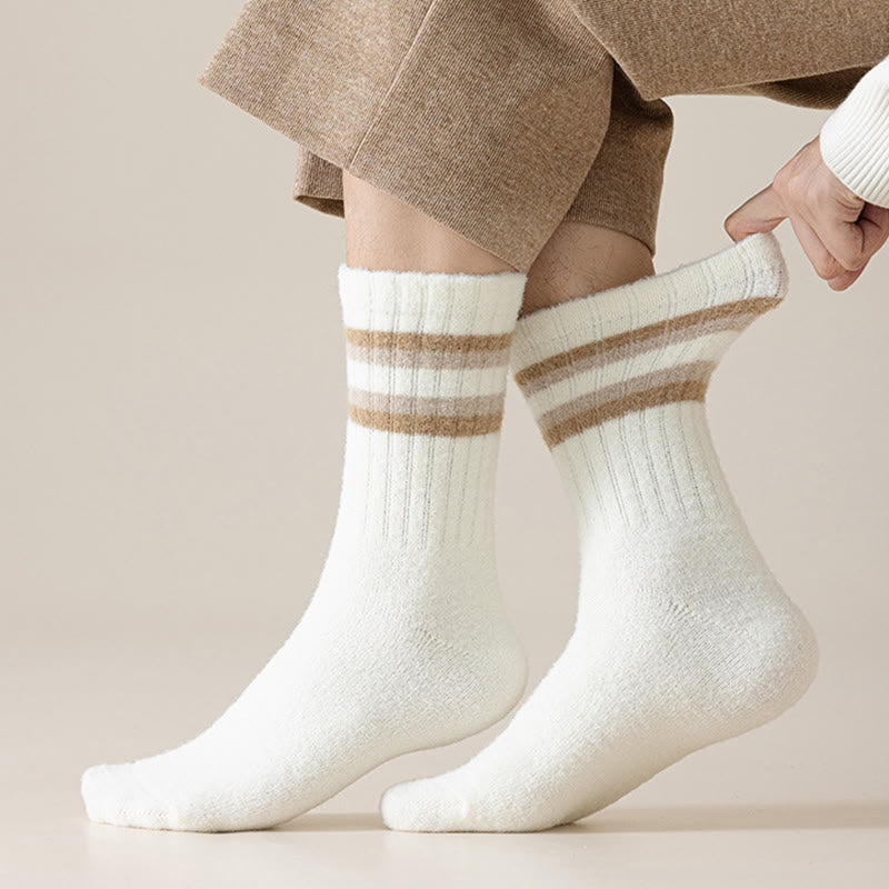 Two Tone Parallel Bars Quarter Socks(3 Pairs) - image 5