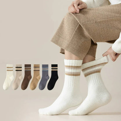 Two Tone Parallel Bars Quarter Socks(3 Pairs) - image 0