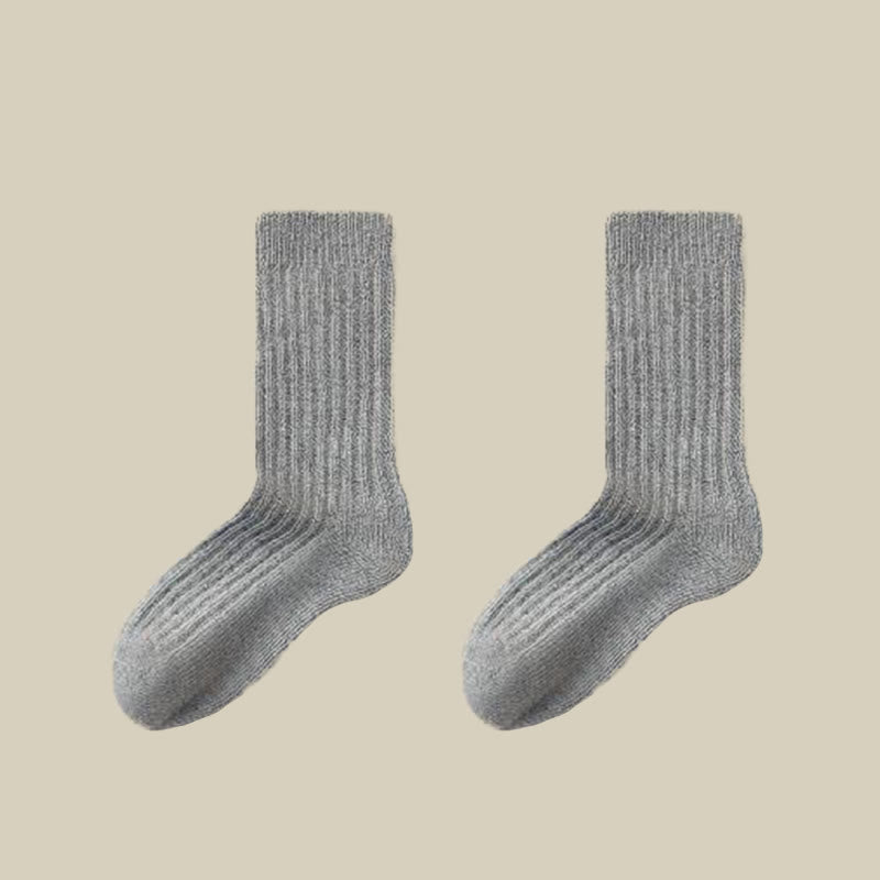 Cozy Sheep Wool Quarter Socks(3 Pairs) - Light Gray - EU39-44(US6-10) - image 12